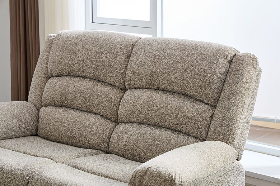 RC-2329 Manu-manong Dual-Sided Reclining Loveseat na may talon pabalik