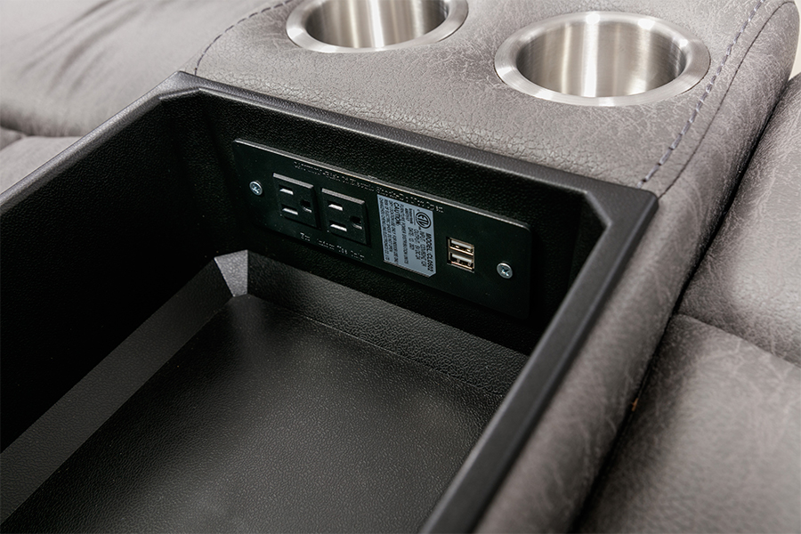 RC-7756 POLYESTER TECH TAFFIC MANUAL RECLINING LOVESEAT SA CONSOLE