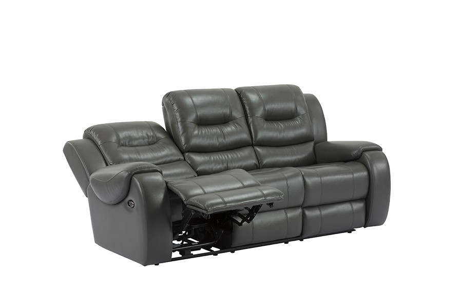 RC-2430 Faux air leather power reclining tatlong seater sofa